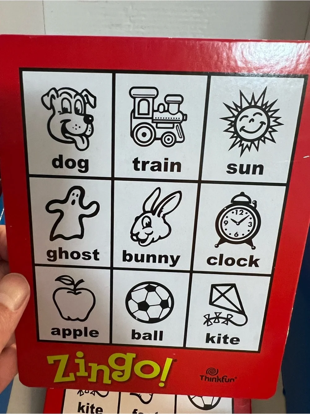 ThinkFun Zingo! Bingo Board Game Red Classic Kids Matching Game Complete